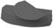 Mendler 15er-Set Stufenmatte HWC-G49, Treppenteppich Treppenschutz Treppenmattenset, 65x25cm - halbrund, grau