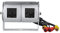 Pawlickio RCA Auto Lens RüCkfahr Kamera RV Backup Kamera Twin Einstellbare Winkel Objektiv RüCk Ansicht CCD Kamera für LKW Bus,Weiß