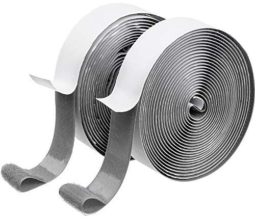 BRAVESHINE Klettband Selbstklebend Extra Stark, 30mm x 5m Klett Selbstklebend Doppelseitiges Klebeband mit Klettverschluss Klebeklett Selbstklebende Stark, Set Haken & Flausch