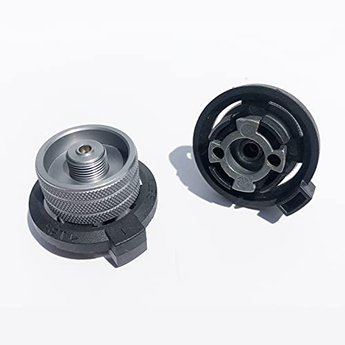 nCamp - L2B Campingkocher-Konverter, Campingkocher-Adapter für Isobutan-Kraftstoffkanister, Lindal auf Butan-Kraftstoffkanister für den tragbaren nCamp Herd, 10,16 × 7,62 × 5,08 cm