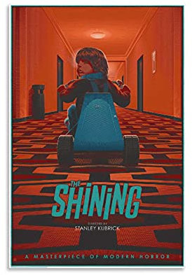 GNKIO Horror Movie Poster Shining (1) Leinwand Kunst Poster und Wand Kunst Bild Druck Moderne Familie Schlafzimmer Dekor Poster 16x24inch(40x60cm)