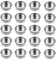 Uonlytech 20pcs Candle Holder Metal Tea Light Candle Holders Round Candle Cup DIY Handmade Iron Art Holder Case Wax Candles Supplies for Home Wedding Party