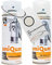 UniQum Autolack + Klarlack 2K Spraydose fürs Auto für FIAT BIANCO CORFU/SARATOGA 224 Autolack Reparatur 2 x 400 ml