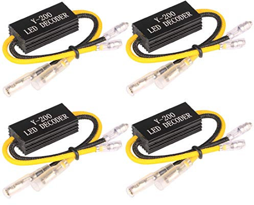 Gebildet 4 x 12 V LED-Motorrad-Blinkerwiderstände, Leistungswiderstand, Indikator-Adapter für Motorrad, Roller