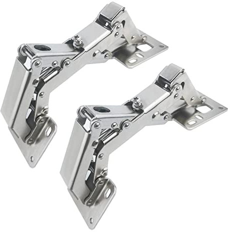 Qrity 2 Stück Scharniere 170° Möbelscharnier Soft Close Türscharniere Hydraulische Sanftes Schließen Scharniere Schranktür für Holztüren, Schranktür