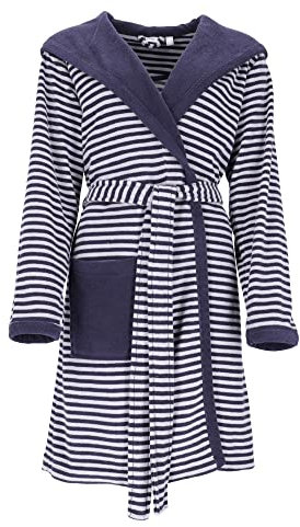 ESPRIT Bademäntel Damen Kapuze Striped Hoody Navy blue - 0008 XL