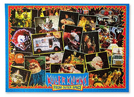 Killer Klowns From Outer Space Kollage A 1000-Piece Jigsaw Puzzle For Adults | 28 x 20 Inches