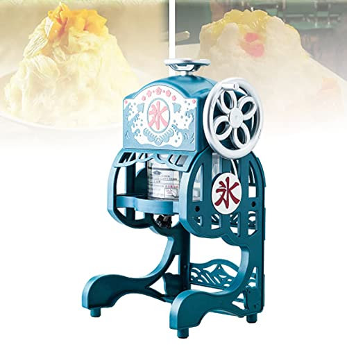 18W Ice Shaver Snow Cone Maker, Electric Ice Crusher Machine with Stainless Steel, Snow Cone Maker, Retro Fluffy Shaved Ice Machine, Snowflake Smoothie Machine, for Cocktails, Ice Cream, Smoothies