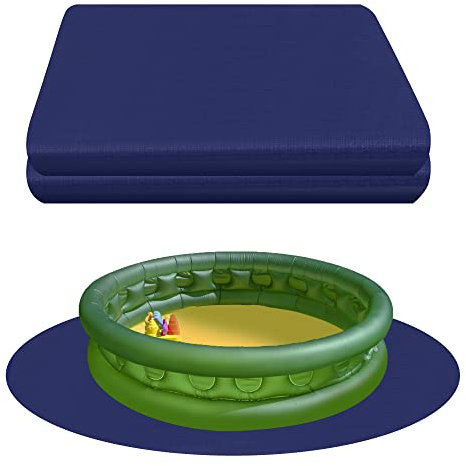Kanmass 12 Ft Swimming Pool Ground Cloth Round Pool Liner Pad for Above Ground Swimming Pools Pool Ground Mat Sturdy Material Tough Defense Against Punctures Extends Life to The Liner