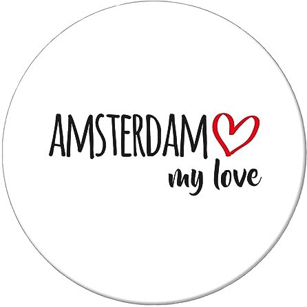 Huuraa Magnet Amsterdam My Love Geschenk 59mm Kühlschrankmagnet Flaschenöffner Amsterdam Geschenkidee