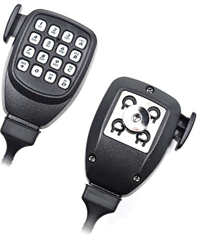 (2-Pack) KMC-32 DTMF Microphone Speaker for Kenwood Radios NX700 NX800 TK780 TK768 TK768 TK768G TM481 TM281 TM471 TM271 TK868G TM-D710A TM-V71A Mobile Radio Remote Speaker RJ45 Plug 8-Pin