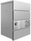 Briefkasten Manufaktur Design Aufputz Paketbox Kant Edition - Elegance 1 individuell mit Ihrem Namen & Hausnummer (RAL 9007 graualuminium)