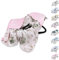 BABYSAFE Baby Safe Decke für Kinderwagen, 90 x 90 cm, Wickeldecke, 100% hypoallergene Baumwolle, Öko-Tex-Zertifiziert, Ganzjahresdecke für Autositze, Wickeldecke | Elefant