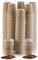 EPISENT 12oz Ripple Paper Cups (50 Pack) – Disposable Coffee Cups for Hot & Cold Drinks – Leakproof, Insulated Kraft Cups for Vending, Office, Events, Takeaway