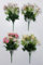 Seinna Shaun Vibrant Mini Rose Bushes Box of 24 Assorted Colors 45 Cm Perfect for Home Decor & Arrangements (Chrysanthemum Ball Bush)