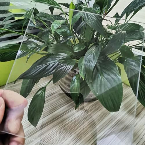 NEZIH Plaques Acryliques Transparentes,Plaques Plastiques Acryliques,Plaques de Verre Transparent Pour Le Bricolage,Remplacement Du Verre/4Mm/40 * 120Cm