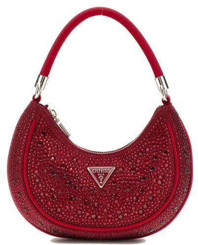 GUESS Zalina Mini Small Hobo Claret