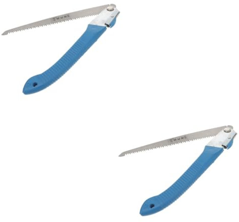 Yardwe 2St Gartensäge Baumschnitt Äste sah kleine Baumsägen japanische handsäge Baum trimmen gartenwerkzeug gardening tools handkreissäge Hand für die Holzbearbeitung Hand für Bäume Blue