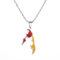 OAUWKEIY Anhänger Halskette Tamil Eelam Karte Flagge Anhänger Halskette Herren Damen Anhänger Halskette Ethnische Geschenke Schmuck