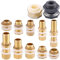 BYLSAGWHT 1/2 3/4 1 -2 Length 26-100mm ABS PVC Brass Bulkhead Lock Pipe Fitting Union Water Tank Aquarium Inlet Outlet(1.2 BSPF ABS 65-85)