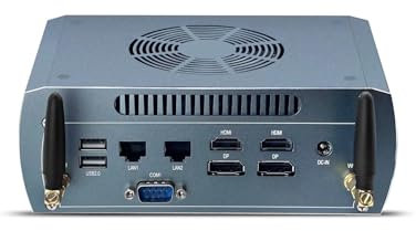 SJRC AMD Ryzen 7 8845HS Mini PC, 2 ports i226V 2.5GbE LAN Micro ordinateur Dual M.2 PCIe4 x4 NVMe, PC de jeu AI avec 8K Quad Display, WiFi6/BT5.2, USB3.2, DDR5 32 Go de RAM 1 To SSD