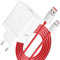 45W USB Ladegerät für Oneplus SuperVooc Charge,USB Netzteil mit 6A USB C Ladekabel 1m Dashcharge Adapter für Oneplus 13 12R 12 Nord 4 3 Nord CE 4 Lite 11 10 Pro Oppo Reno 12F 11F A80 A18 realme 12x