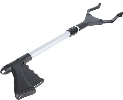 Healvian Pince Ramasse DéChets Aluminium Pratique Pour Jardinage Outil De Ramassage De DéChets ExtéRieurs Avec PoignéE AntidéRapante 66 Cm