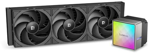 Sudokoo Refrigeración Líquida para CPU NEXAURA 360, TDP 300W, Bomba PWM ARGB, 2500-3600RPM,Ventiladores FDB, Compatible con Intel LGA1851/1700/1200/ y AMD AM5/AM4, Negro