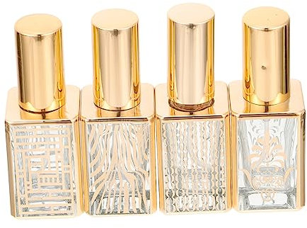 GANAZONO 4piezas Frascos De Perfume De Viaje Atomizadores De Vidrio De Unidades Pulverizadores De Perfume Para Obsequio De Cumpleaños