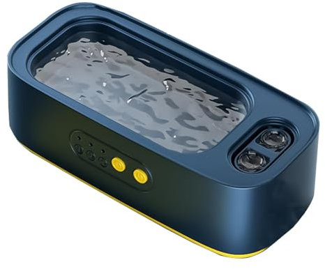 Ultraschall-Ringreiniger, Ultraschallgerät plus Reinigungsmittel für Schmuck, professionelle Reinigung mit Ultraschall | Reinigungsgläser, Kettenreiniger mit 3 Modi, Reiniger für Or