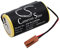 Gmmhhs Batteria di ricambio per Panasonic P/N: A02B-0120-K106, A20B-0130-K106, A98L-0031-0007, BR26500, BR-C, BR-CCF1TH 5000mAh/3.0V