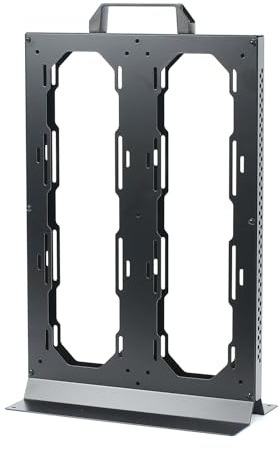 budebuse Metal External Radiators Bracket for Two 360mm Cooling Systems Construction Workspaces Solution Easy Installation Process Metal PC Cooling Radiators Mount