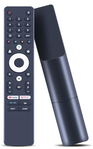 WKOLF Telecomando di ricambio 32DSE101, adatto per Thomson OLED, QLED, UHD, FHD, HD, Google Smart Android TV 32DSE101 SRC-4020-01 (funzione vocale)