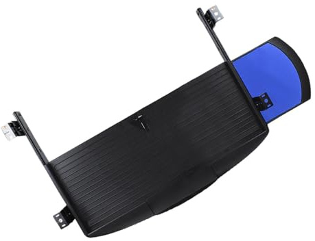 PIXZCSA Cajón para Teclado de fácil instalación Debajo del Escritorio Que Ayuda a organizar el Entorno de Trabajo y Mejora la eficiencia. Bandeja para Teclado extraíble con, Negro, 74.9 x 42 cm