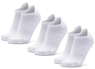 DANISH ENDURANCE Low-Cut Sportsocken (Weiß - 3 Paare, EU 43-47)