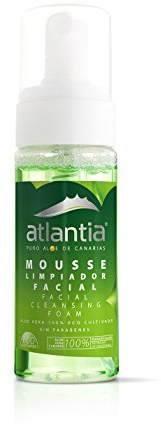 Atlantia Aloe Facial Cleansing Mousse, Cleanses the Skin of Impurities, Provides Minerals & Vitamins With Moisturising Action, Suitable For All Skin Types 150ml