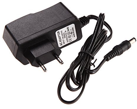 DOMYBEST AC 100-240V Adaptateur Convertisseur DC 5.5mm x 2.5MM 5V 2A Chargeur 2000mA EU Plug