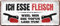 schilderkreis24 Blechschilder Kollektion 28x12cm – Lustige Grillsprüche: BBQ-Deko für echte Grillmeister: (Ich Esse Fleisch weil mir die Tofus LEID TUN!)