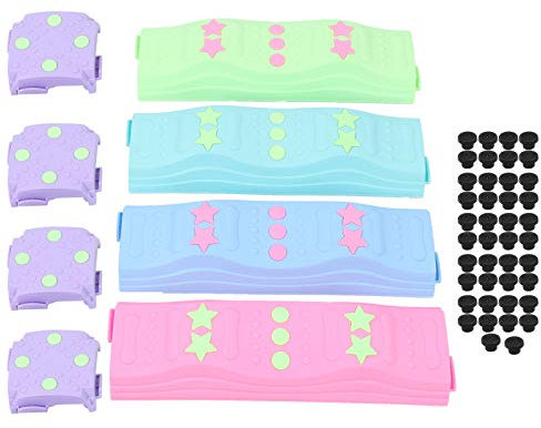Kinder Schwebebalken, 8-teiliges Trittsteinset, Plastikschwebebalken-Gymnastik-Hindernislauf für Kinder, Outdoor Indoor Balance Trainingsspielzeug, Schönes für Jungen Mädchen