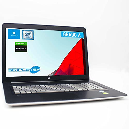 PC Computer Portatile Laptop Notebook HP ENVY 17-n100nf i5 6200U Display 17,3 FHD RAM 16GB SSD 512GB SSD NVIDIA GeForce 940M 2GB GDDR3 Windows 10 Home Grafica Editing Video Aziendale (Ricondizionato)
