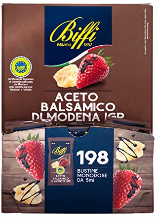 Biffi - Aceto Balsamico di Modena IGP - Monodose - 198 bustine monoporzione da 5 ml