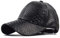 JowTreex Schlangenleder-Baseballkappe Unisex Casual Papa Mütze Verstellbar Snapback für Damen Herren, Schwarz , One size