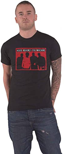 Rage Against The Machine T Shirt Debut Band Logo Official Unisex Black L