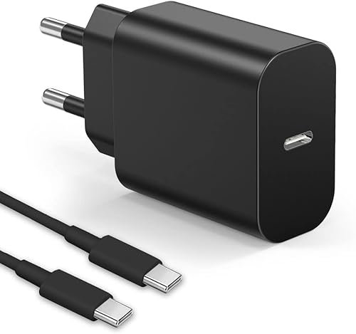 MULTIM 25W Cargador Rápido USB C Cable de Carga Compatible con Samsung Note 20 Ultra Note 10 A52 A72 Galaxy S22 Ultra S22 Plus S21 Ultra S21 FE S20 S10 Adaptador