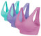 Blu Apparel Multipack Seamless Comfort Bras Sleep Bras Sizes 8-24 Not Padded Wireless (UK, Alpha, 5XL, Regular, Regular, Aqua/Pink/Lilac 3 Pack)