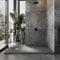 Go Bathrooms 1400 x 800mm Grey Slate Shower Tray Anti Slip Flat Stone Rectangle Shower Base for Enclosure Cubicle and Wetrooms Cut to Size