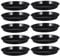 Wensmy 10Pcs Plant Saucer 25CM Round Plastic Plant Trays Plant Saucer Drip Trays Flower Pot Drip Trays Garden Plants Saucers for Indoor Outdoor (25CM)