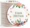 yarlung 200 Pack 9 Inch Disposable Paper Plates, Soak Proof Light Dinner Paper Plates Bulk Floral Printed Disposable Plates for Lunch, Salads, Parties Picnics and Everyday Use, Cut Resistant