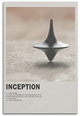 xze Filmposter Film Inception, dekoratives Leinwand-Poster, ästhetischer Posterdruck, Wandkunst, Dekoration, Poster, 30 x 45 cm, ungerahmt