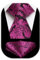 HISDERN Corbata Hombre Fucsia con Motivo Cachemira Extra Largas Corbatas de Hombre Modernas Originales y Pañuelo de Bolsillo para Boda La Fiesta, XL